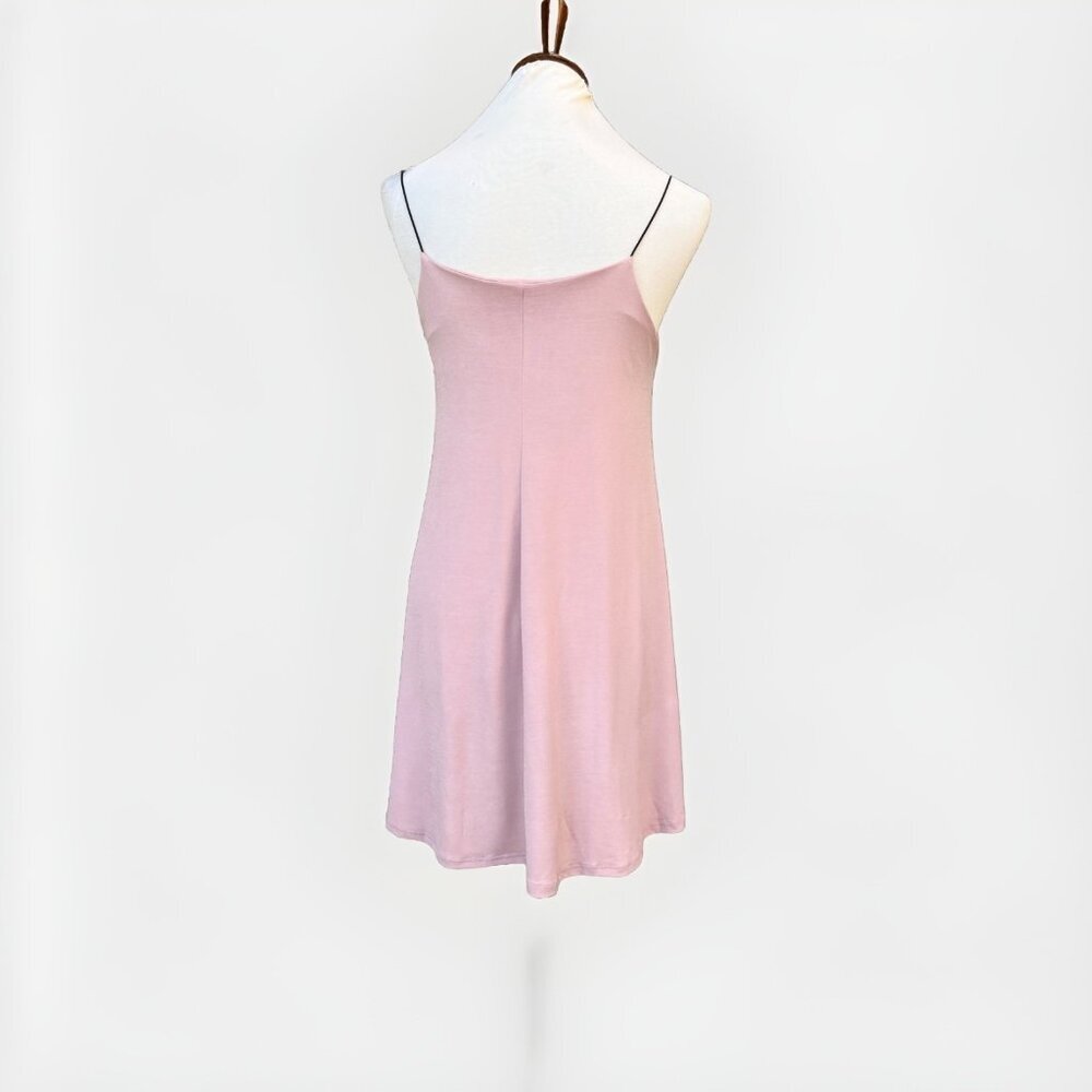 Lush Cameo Rose Pink Strappy Mini Dress Women’s Size S Stretch Party NWOT - Picture 2 of 14